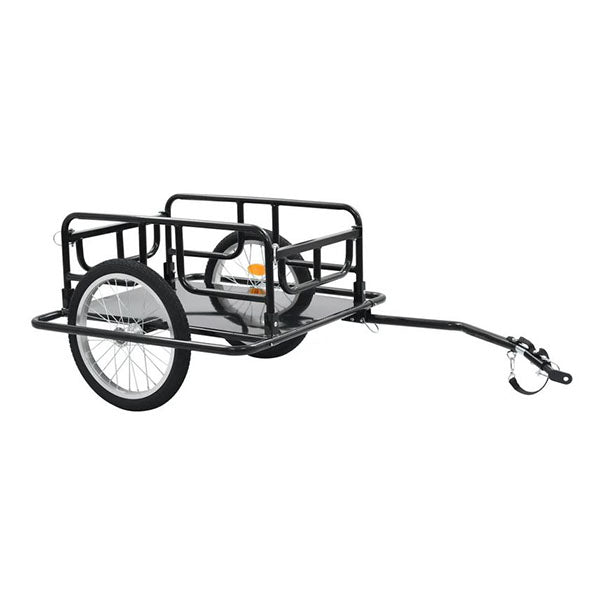 Bike Cargo Trailer 130X73 Cm Steel Black