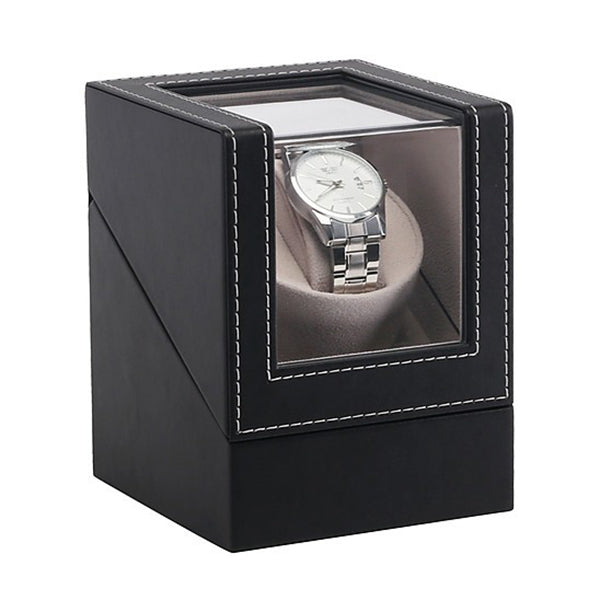 Automatic Watch Winder Display Box Motor Rotation Storage Pu Leather