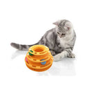 Interactive Cat Tracks Toy Tower 3 Level Led Ball Light Chase Play