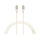Pack Of 50 Cat 6A Rj45 S Ftp Thin Lszh 30 Awg Network Cable White