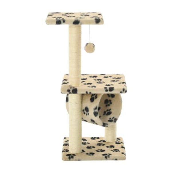Cat Tree With Sisal Scratching Posts 65 Cm Paw Print