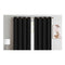 2X Blockout Curtains Panels 3 Layers Eyelet Room Darkening 240X230 Cm Black