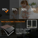 2X Blockout Curtains Panels 3 Layers Eyelet Room Darkening 180X230 Cm Mustard