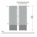 2X Blockout Curtains Panels 3 Layers Eyelet Room Darkening 140X230 Cm Burgundy
