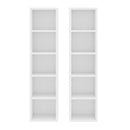 Cd Cabinets 2 Pcs White 21X16 Cm Chipboard