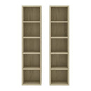Cd Cabinets 2 Pcs Sonoma Oak Chipboard