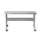 430 Stainless Steel Kitchen Work Bench Food Prep Table With Wheels