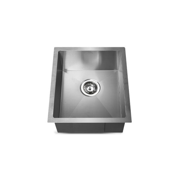 Stainless Steel Kitchen Sink w/ Strainer Waste 390 x 450mm