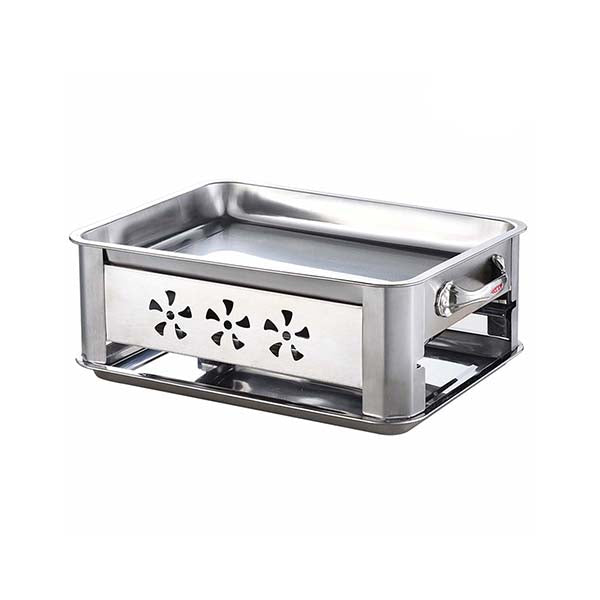 36Cm Stainless Steel Outdoor Chafing Dish Bbq Fish Stove Grill Plate