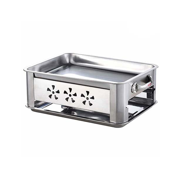 45Cm Stainless Steel Outdoor Chafing Dish Bbq Fish Stove Grill Plate