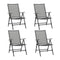Folding Mesh Chairs 4 Pcs Steel Anthracite