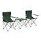 Camping Table And Chair Set 3 Pieces Green