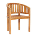 Banana Chairs 2 Pcs Solid Teak Wood Waterbase Finish