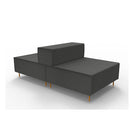 Core Lounge C Single Back To Back Charcoal Ash
