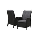 Recliner Chair Sun Lounge Setting Outdoor Furniture Patio Wicker Sofa
