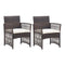 Garden Armchairs With Cushions 2 Pcs Poly Rattan