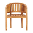 Banana Chairs 2 Pcs Solid Teak Wood Waterbase Finish