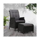 Recliner Chair Sun Lounge Setting Outdoor Furniture Patio Wicker Sofa