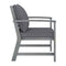 Garden Chairs 2 Pcs With Dark Grey Cushions Solid Acacia Wood