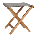 Folding Chairs 2 Pcs Solid Teak Wood And Fabric Dark Grey
