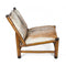 Goat Hide Chair With Wooden Legs Antique Brown 60X76X73Cm