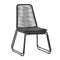 Stackable Outdoor Chairs 2 Pcs Pe Rattan Black