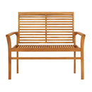 Garden Bench 112 Cm Solid Teak Wood