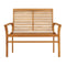 Garden Bench 112 Cm Solid Teak Wood