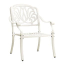 Garden Chairs 2 Pcs Cast Aluminium White