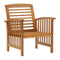 Garden Chairs 2 Pcs Solid Acacia Wood