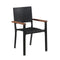 Outdoor Chairs 2 Pcs Poly Rattan Black