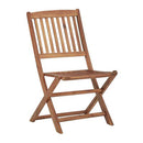 Folding Outdoor Chairs Solid Acacia Wood 4 Pcs