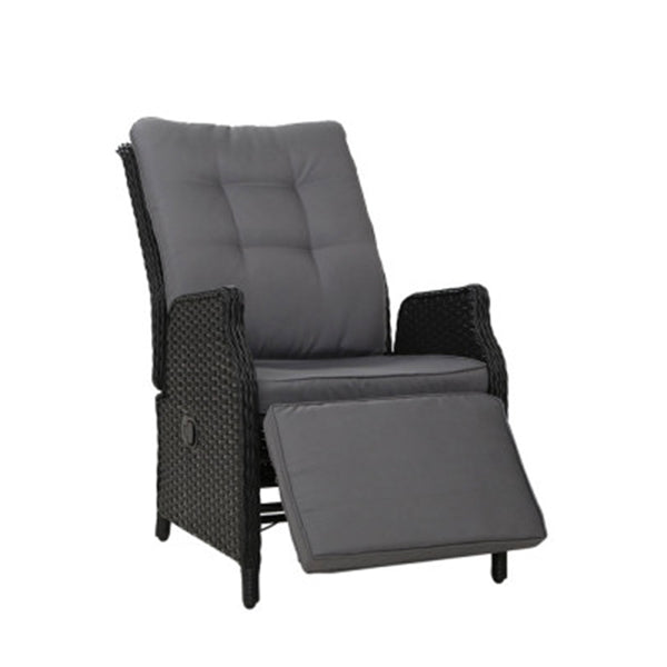 Recliner Chair Sun Lounge Setting Outdoor Furniture Patio Sofa Wicker