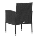 Garden Chairs With Cushions 4 Pcs Poly Rattan Black
