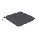 Folding Garden Chairs With Anthracite Cushions 6 Pcs Solid Acacia Wood