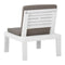 Garden Lounge Chair With Anthracite Cushion Plastic White
