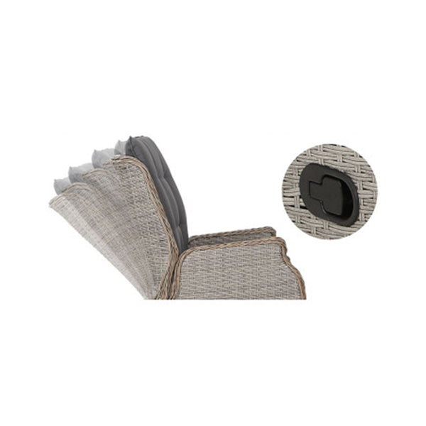 Recliner Chair Sun Lounge Setting Outdoor Furniture Patio Wicker Sofa