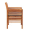 Garden Dining Chair With Cushion Solid Acacia Wood Oil Finished