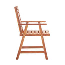 Outdoor Dining Chairs 2 Pcs Solid Acacia Wood