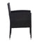 Garden Chairs 4 Pcs Poly Rattan Black