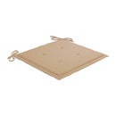 Garden Chairs 4 Pcs With Beige Cushions Solid Teak Wood
