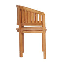 Banana Chairs 2 Pcs Solid Teak Wood Waterbase Finish