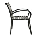 Garden Chairs 2 Pcs Steel And Wpc Black