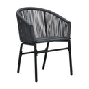 Garden Chairs 2 Pcs Anthracite Pvc Rattan