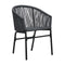 Garden Chairs 2 Pcs Anthracite Pvc Rattan