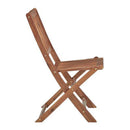 Folding Outdoor Chairs Solid Acacia Wood 4 Pcs