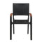 Outdoor Chairs 2 Pcs Poly Rattan Black