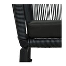 Garden Chairs 2 Pcs Black Pvc Rattan