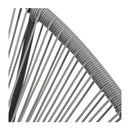 Outdoor Rocking Moon Chair Grey Poly Rattan