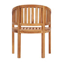 Banana Chairs 2 Pcs Solid Teak Wood Waterbase Finish
